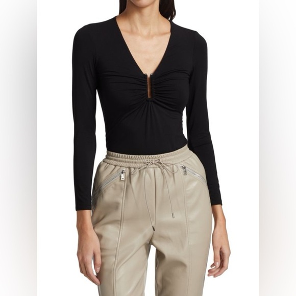 Jonathan Simkhai Madeline Hardware Top Black - Picture 7 of 15